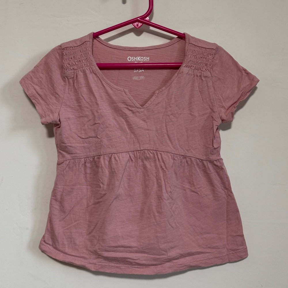 Oshkosh 5T pink blouse